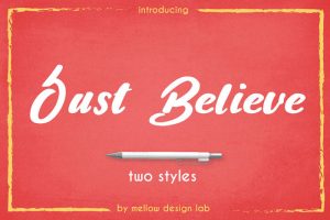 Just-Believe-Brush-Style-Font