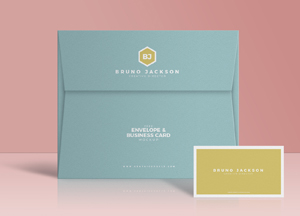 Free-Envelope-&-Business-Card-Mockup