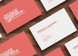 Isolated-Business-Card-Mockup-on-Wooden-Background