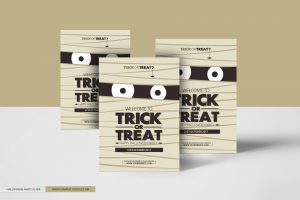 Free-Halloween-Trick-or-Treat-Party-Flyer-Design-Template