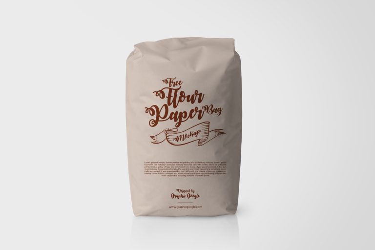 Download Free Flour Paper Bag Packaging MockupGraphic Google - Tasty Graphic Designs Collection