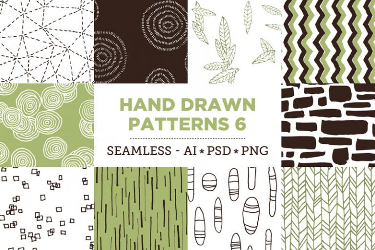 100 Creative Colorful Hand Drawn Seamless Patterns of 2018 For Designers