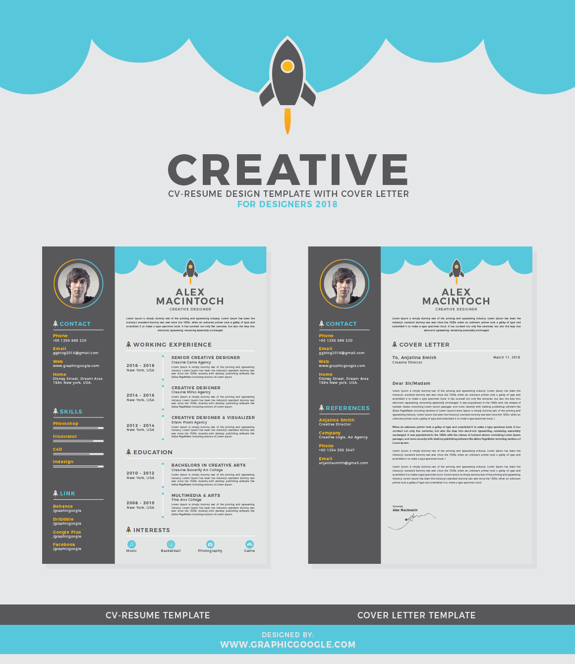 creative resume covers