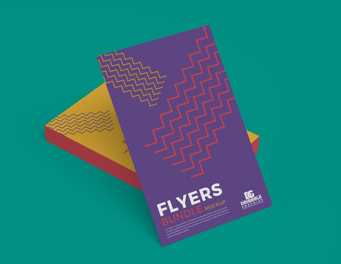 Free-Stack-of-Flyers-Mockup