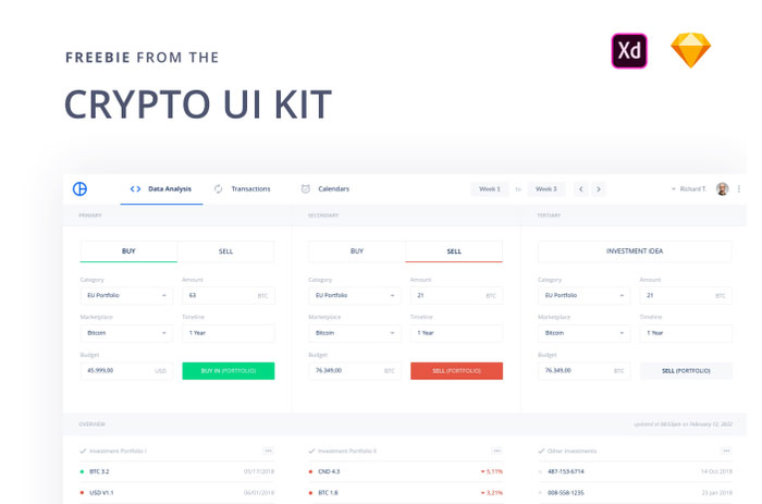 Crypto-Free-UI-Kit-Design