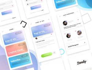 Free-My-Stories-Mobile-UI-Kit-Design