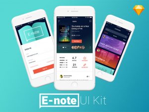 Free-UI-Kit-E-Note-App-Concept-For-Sketch