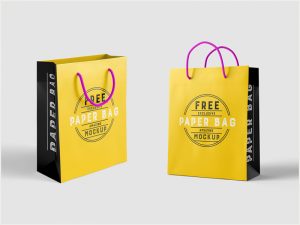 Free-Beautiful-Paper-Shopping-Bag-MockUp-Psd-Template