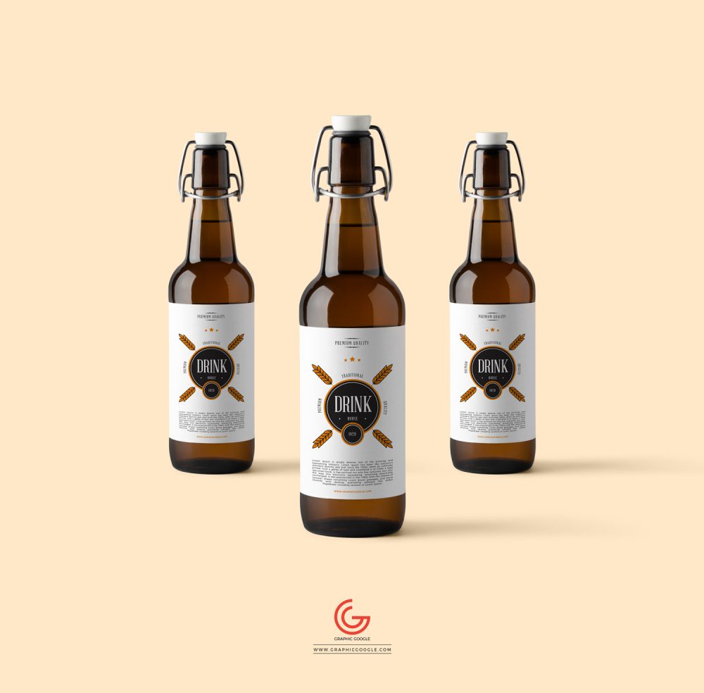 Download Free Beverage Bottle Mockup PSDGraphic Google - Tasty Graphic Designs Collection