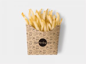 Free-Brown-Paper-French-Fries-Box-Mockup-PSD