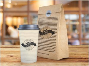 Free-Coffee-Cup-and-Paper-Bag-Mockup-PSD