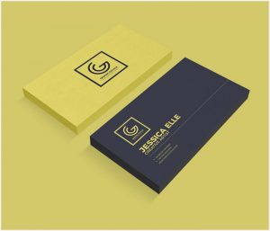 Free-Textured-Front-&-Back-Business-Card-Mockup