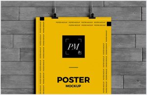 Free-Hanging-Over-Wall-Poster-Mockup-PSD-10