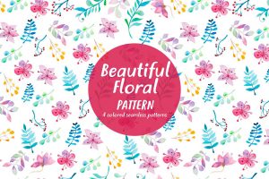 beautiful-floral-watercolor-free-pattern-1