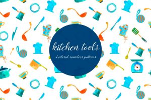 kitchen-tools-illustration-vector-free-pattern-2