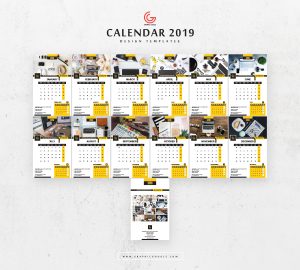 Free-13-Pages-2019-Calendar-Design-Templates