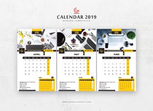 Free-13-Pages-2019-Calendar-Design-Templates-April-May-June