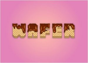How-to-Create-a-Wafer-Text-Effect-Covered-With-Melted-Chocolate-in-Adobe-Illustrator