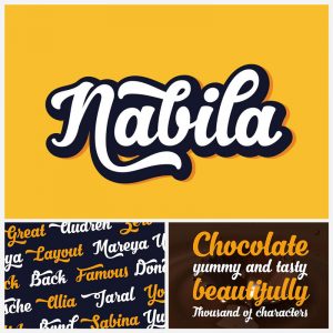 Nabila-Brush-Lettering-Typeface