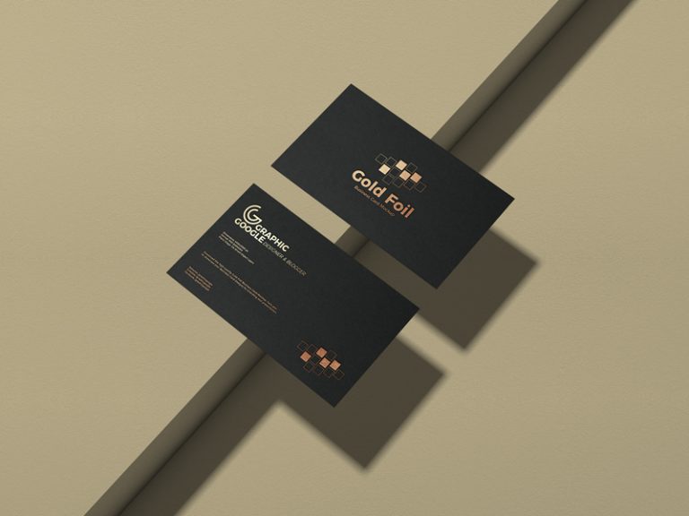 Download Free Gold Foil Business Card Mockup PSD Vol 2 - Graphic Google - Tasty Graphic Designs ...