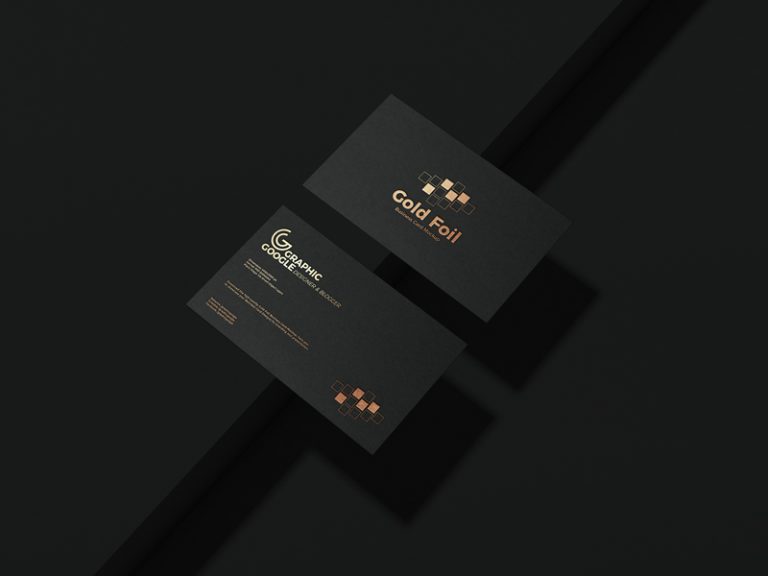 Free Gold Foil Business Card Mockup PSD Vol 2 - Graphic Google - Tasty ...