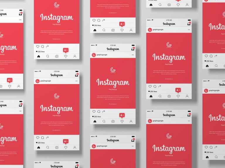 Download Free Instagram Post Mockup For 2020 - Graphic Google ...