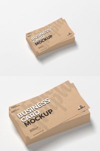 Free-Craft-Business-Card-Mockup-For-Presentation