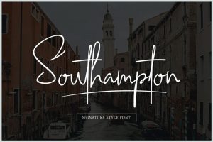 Southampton-Signature-Style-Font