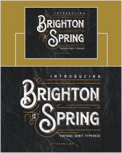 Brighton-Spring-Vintage-Serif-Typeface
