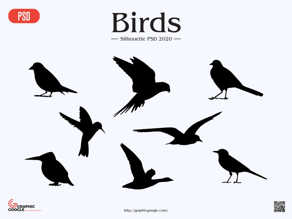 Free Birds Silhouette PSD 2020 - Graphic Google - Tasty Graphic Designs ...