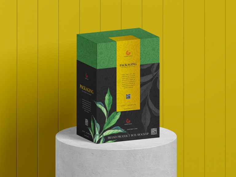 Free Brand Product Packaging Box Mockup - Graphic Google - Tasty ...