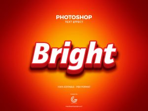 Free-Bright-Photoshop-Text-Effect