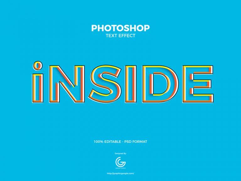 Free Inside Photoshop Text Effect - Graphic Google - Tasty Graphic ...