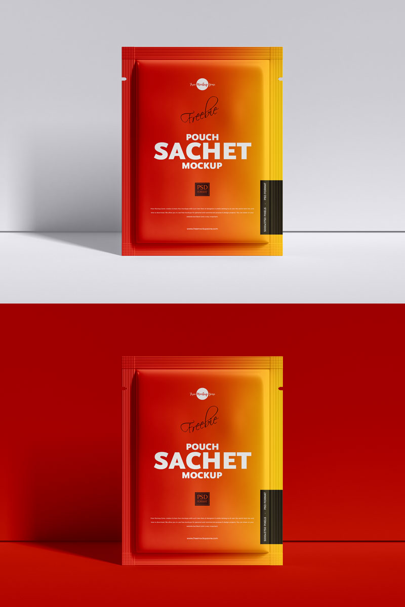 Free Packaging Sachet Mockup - Graphic Google - Tasty Graphic Designs CollectionGraphic Google ...