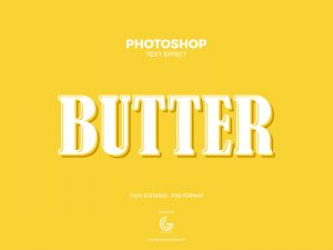 Free-Butter-Photoshop-Text-Effect-600