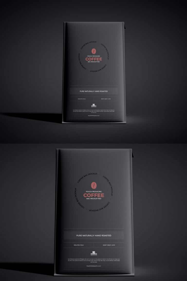Download Free Packaging Coffee Pouch Bag Mockup PSD - Graphic Google - Tasty Graphic Designs ...