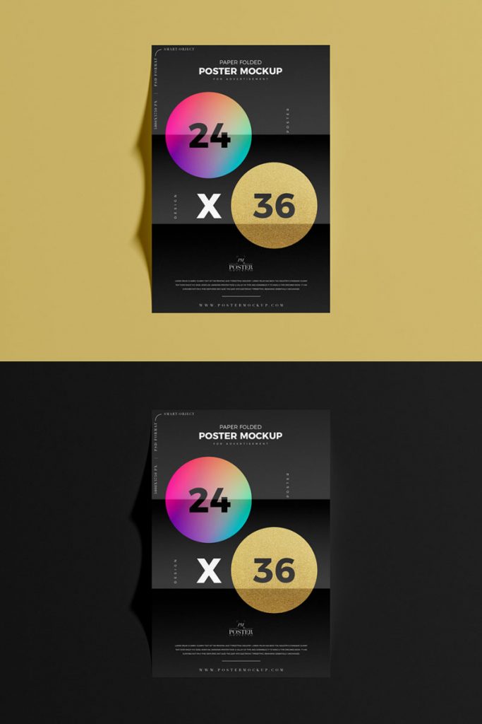 Free Premium Branding Poster Mockup PSD Graphic Google