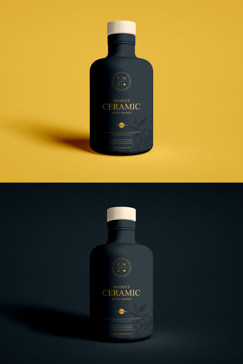 Free-Brand-Packaging-Ceramic-Bottle-Mockup-PSD
