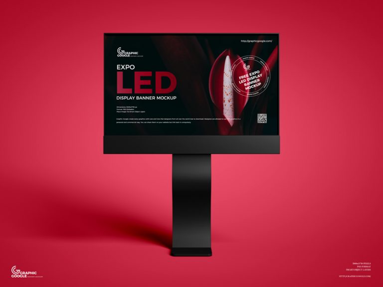 Download Free Expo LED Display Banner Mockup - Graphic Google ...