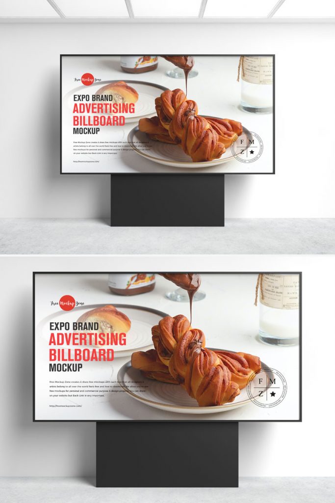 Download Free Exhibition Advertising Billboard Mockup PSD - Graphic Google - Tasty Graphic Designs ...