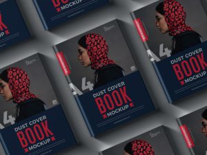Free-Dust-Cover-Branding-A4-Book-Mockup