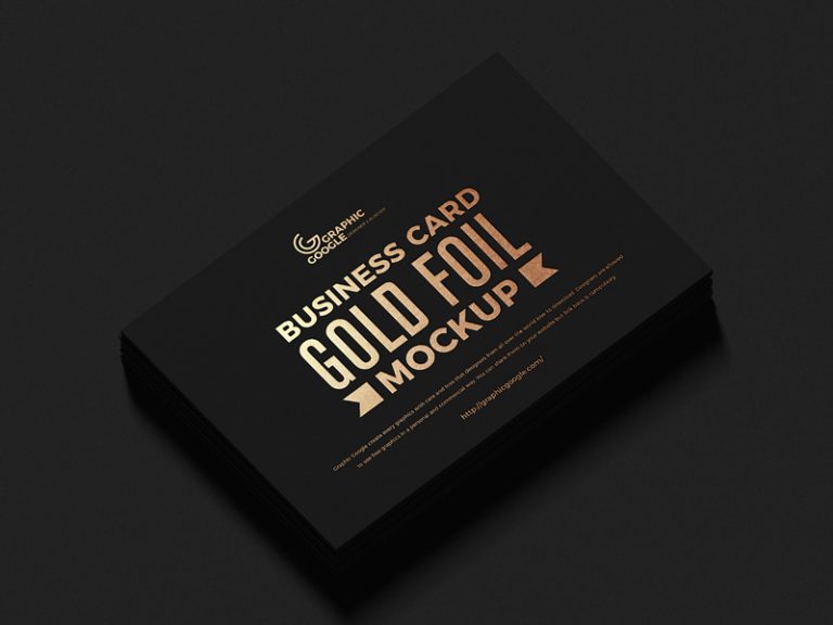 Free Gold Foil Business Card Mockup PSD Vol 3 - Graphic Google - Tasty ...