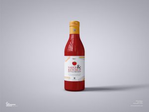 Free-Sauce-And-Ketchup-Bottle-Mockup