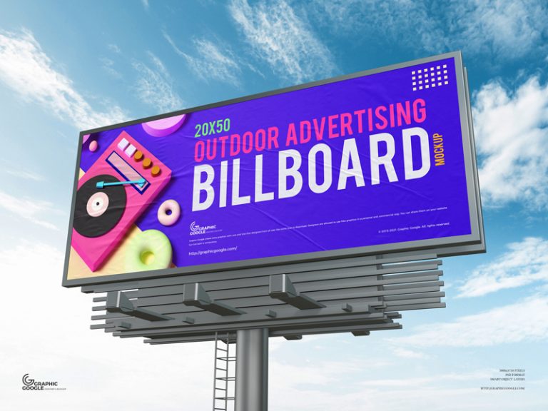 Free 20x50 Outdoor Advertising Billboard Mockup - Graphic Google ...