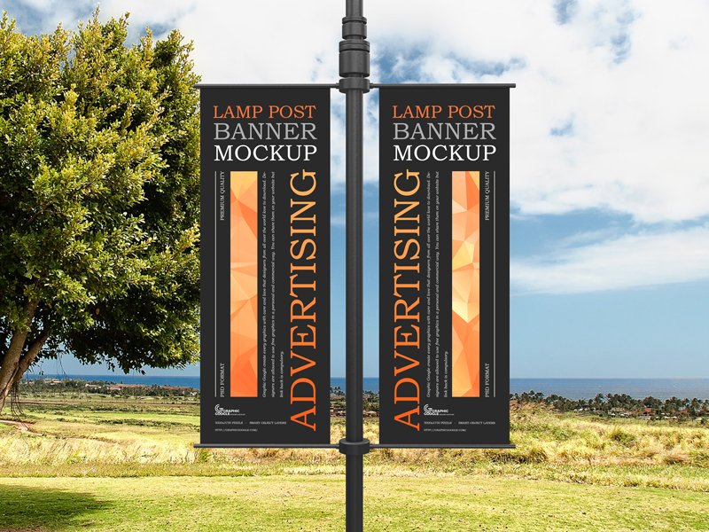 Free-Advertising-Lamp-Post-Banner-Mockup-600