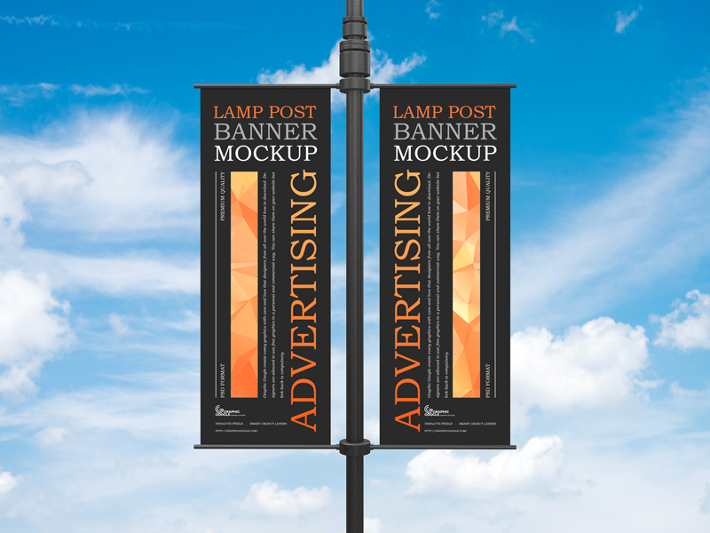 Free Advertising Lamp Banner Mockup Free Mockup Zone - vrogue.co