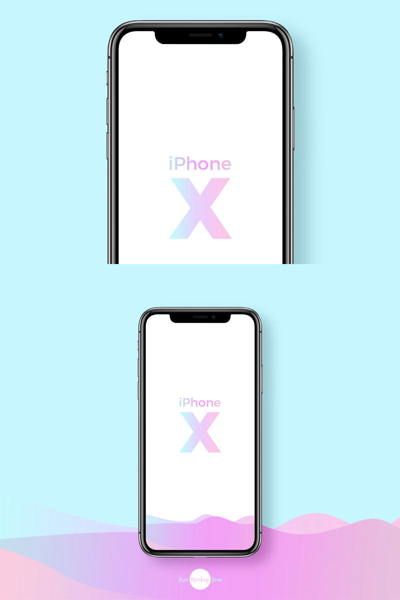 Free-Front-Screen-iPhone-X-Mockup-PSD