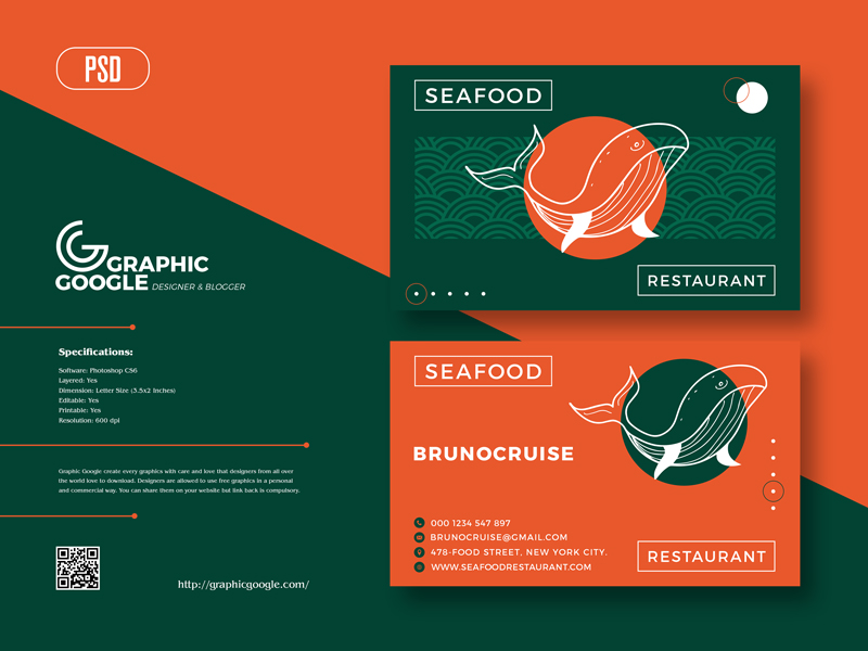 Free-Seafood-Creative-Business-Card-Design-Template-2022
