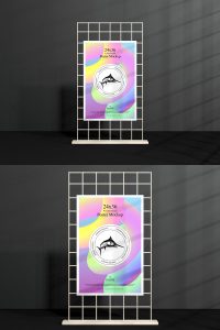 Free-Front-View-Wooden-Framed-Poster-Mockup