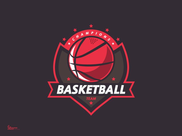 Free Premium Basketball Logo Design - Graphic Google - Tasty Graphic 